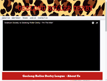 Tablet Screenshot of geelongrollerderby.com